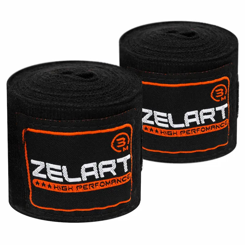 Boxerské bandáže Zelart AO-3729 3m. čierna
