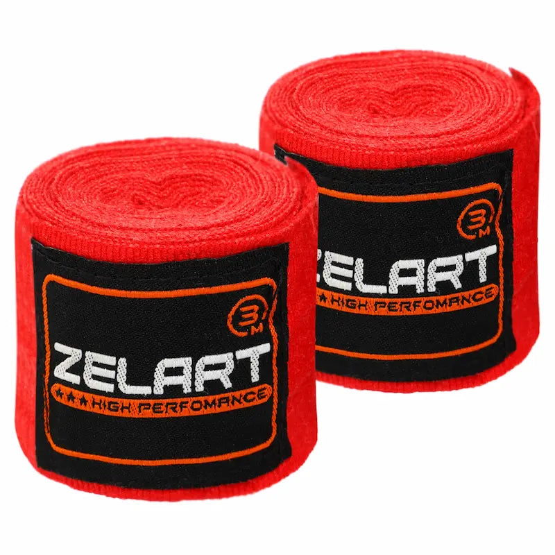 Boxerské bandáže Zelart AO-3729 3m červená