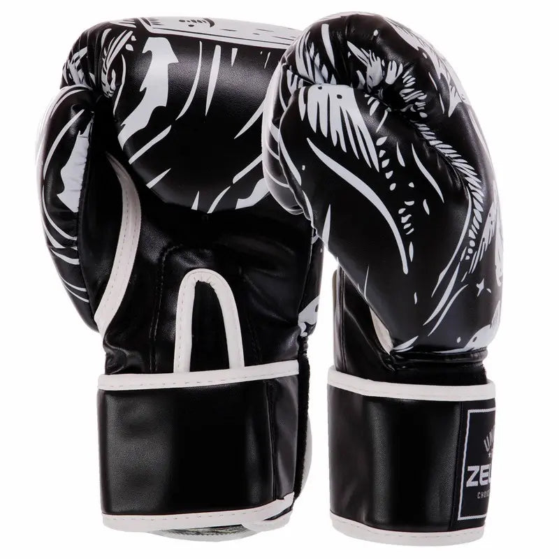 Boxerské rukavice Zelart AO-5493 Skull čierna