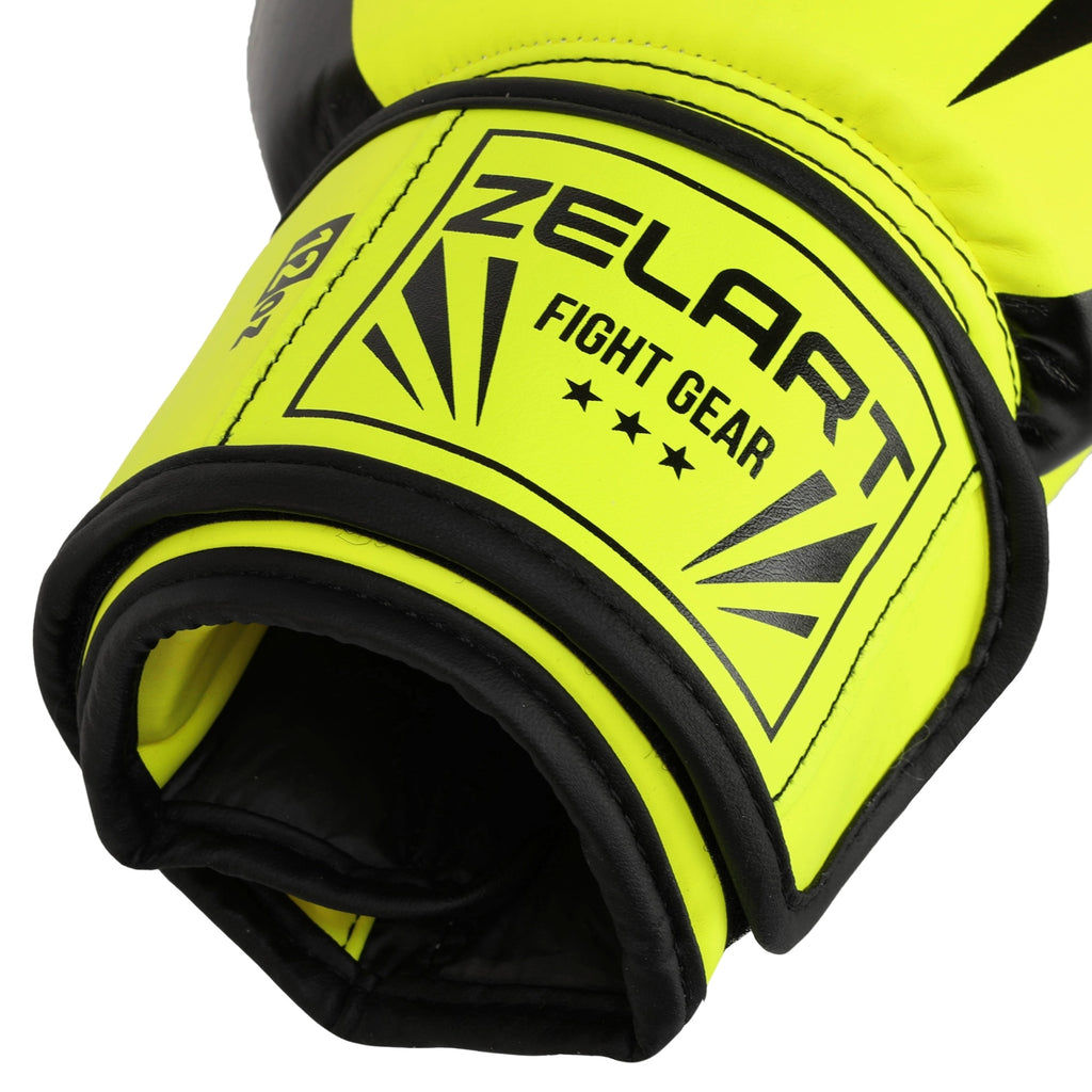 Boxerské rukavice Zelart AO-5698 zelená (6-14 oz)