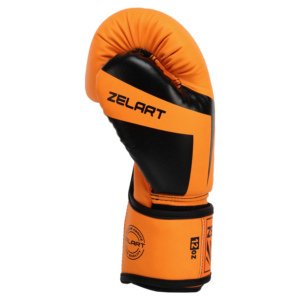 Boxerské rukavice Zelart AO-5698 oranžová (6-14 oz)