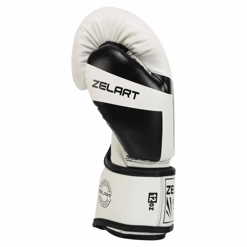 Boxerské rukavice Zelart AO-5698 biela (6-14 oz)