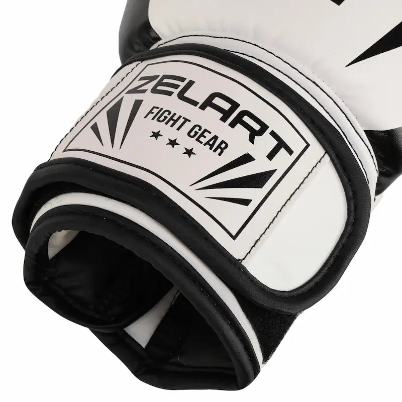 Boxerské rukavice Zelart AO-5698 biela (6-14 oz)