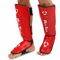 Chrániče nôh Hard Touch AO-7380 červená Muay Thai