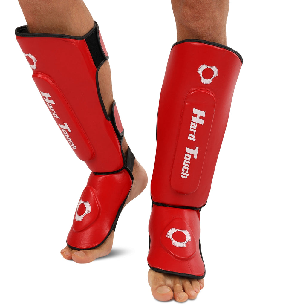 Beinschützer Hard Touch AO-7380 rot Muay Thai