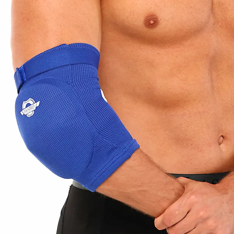 Chrániče lakťov Muay Thai MMA Hard Touch BO-8896 modrá