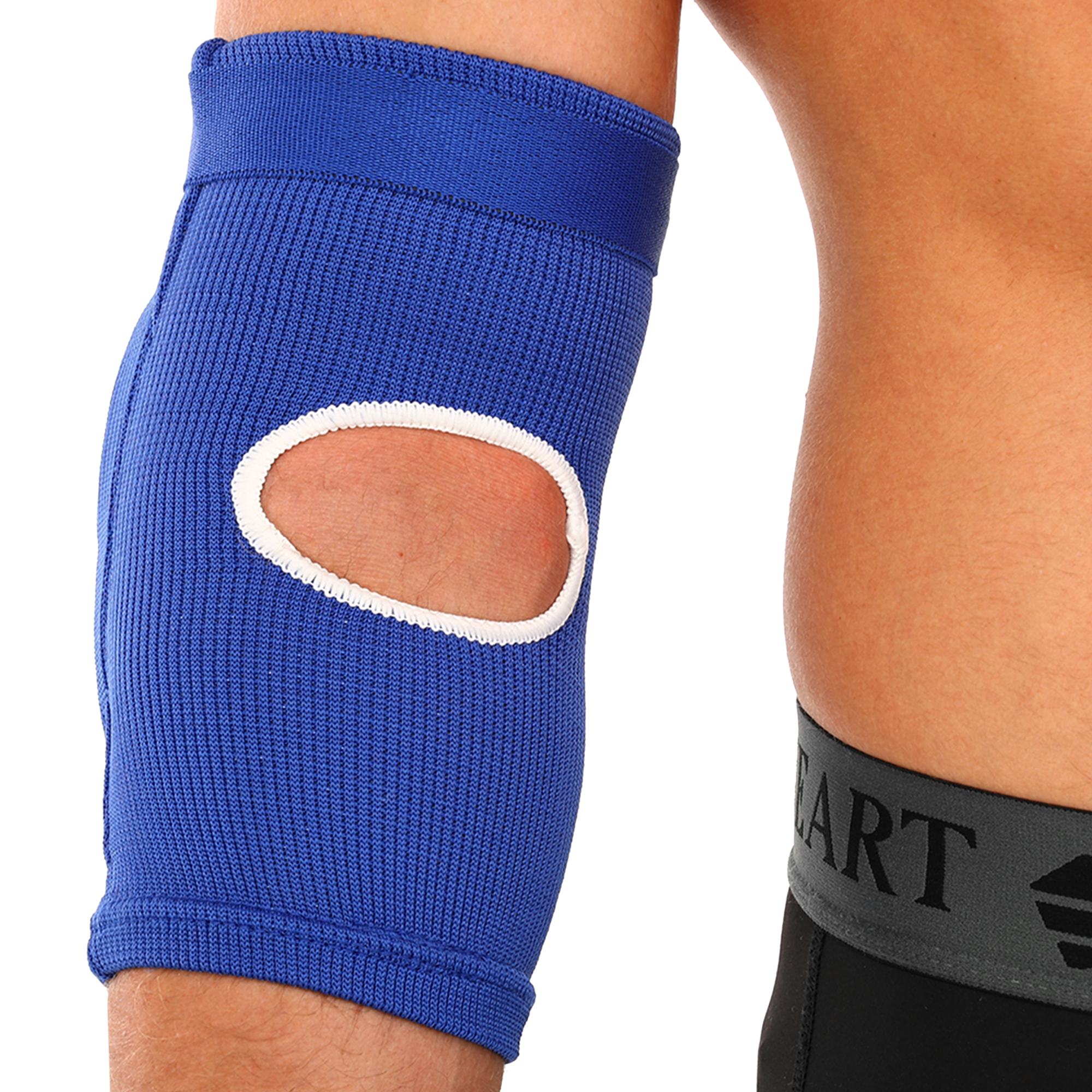 Chrániče lakťov Muay Thai MMA Hard Touch BO-8896 modrá