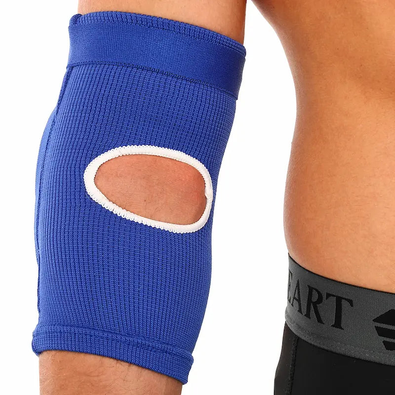 Chrániče lakťov Muay Thai MMA Hard Touch BO-8896 modrá