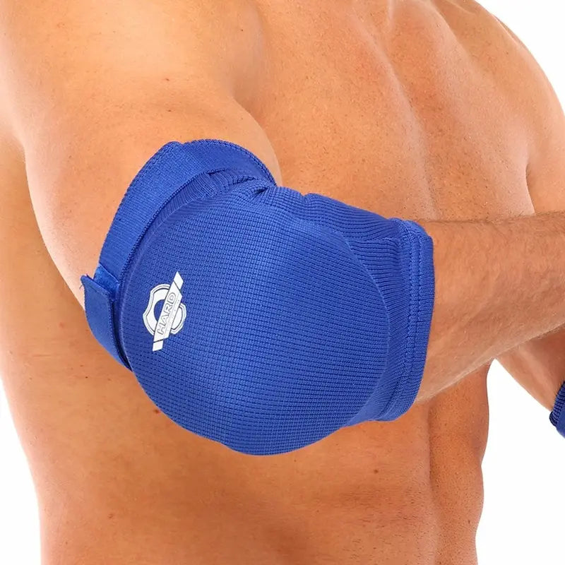 Chrániče lakťov Muay Thai MMA Hard Touch BO-8896 modrá