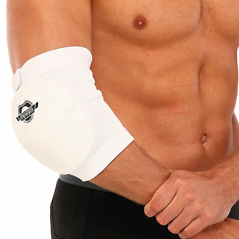 Chrániče lakťov Muay Thai MMA Hard Touch BO-8896 biela