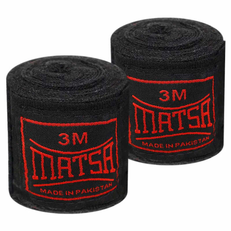 Boxerské bandáže Matsa LA-0031 3m čierna