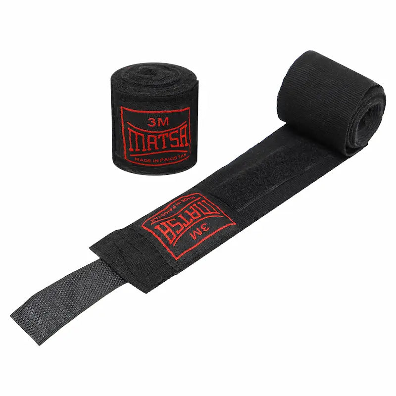 Boxerské bandáže Matsa LA-0031 3m čierna