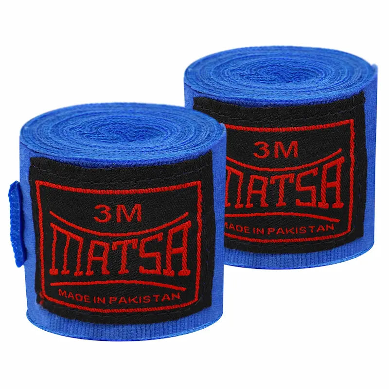 Boxerské bandáže Matsa LA-0031 3m modrá