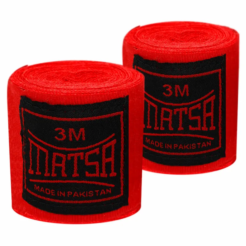 Boxerské bandáže Matsa LA-0031 3m červená