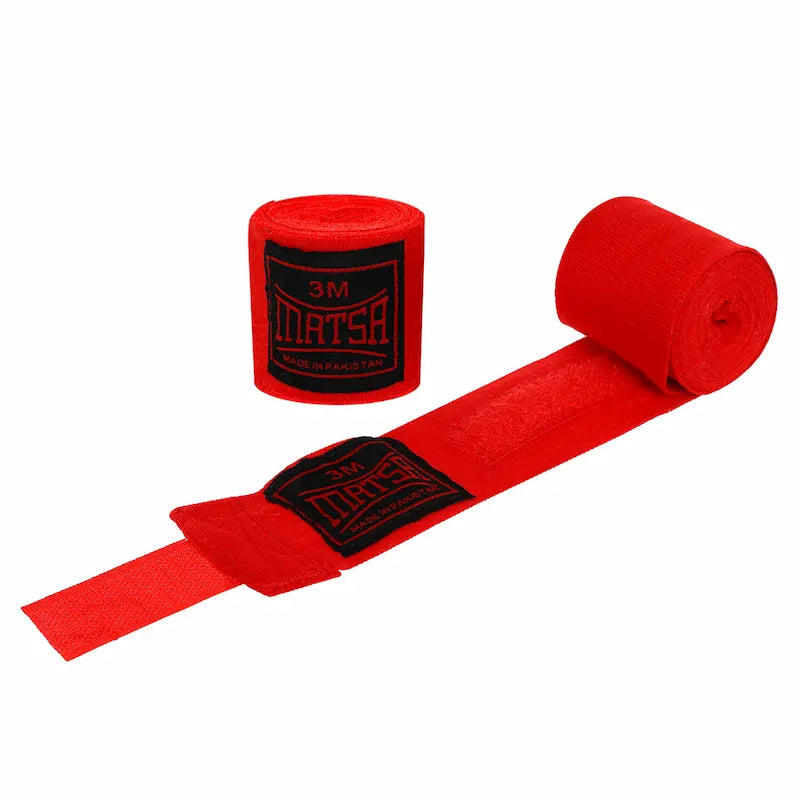 Boxerské bandáže Matsa LA-0031 3m červená